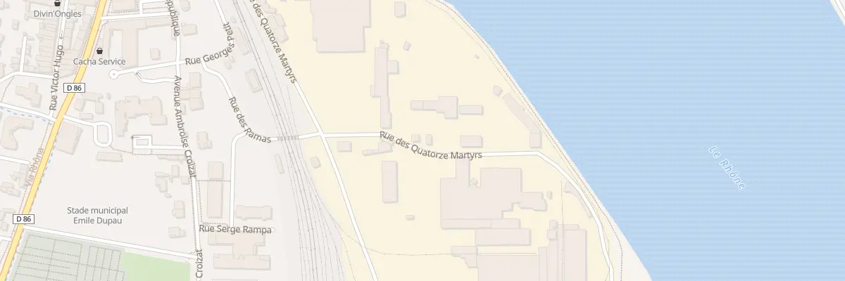 Plan du 18 Rue des Quatorze Martyrs au Pouzin