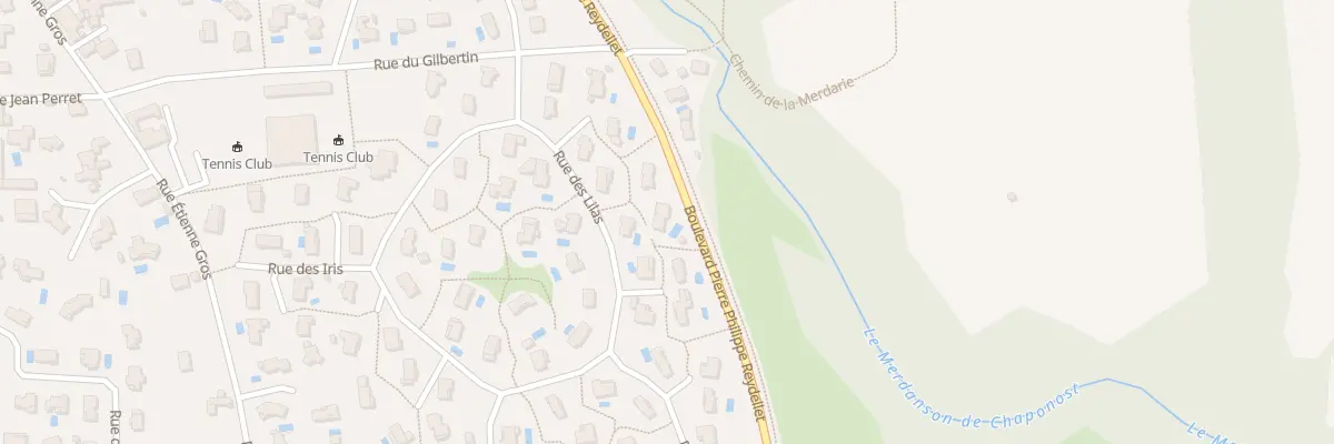 Plan du 15 Rue des Lilas à Chaponost