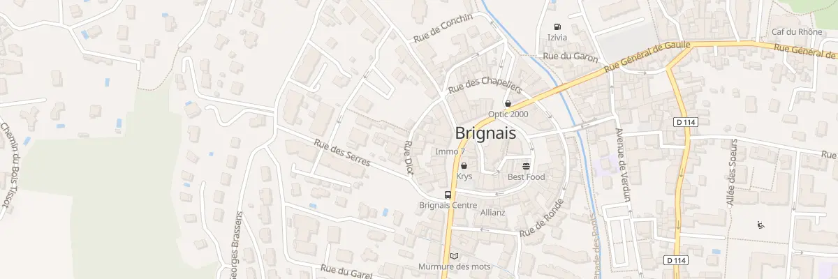 Plan du 14 Rue Diot à Brignais