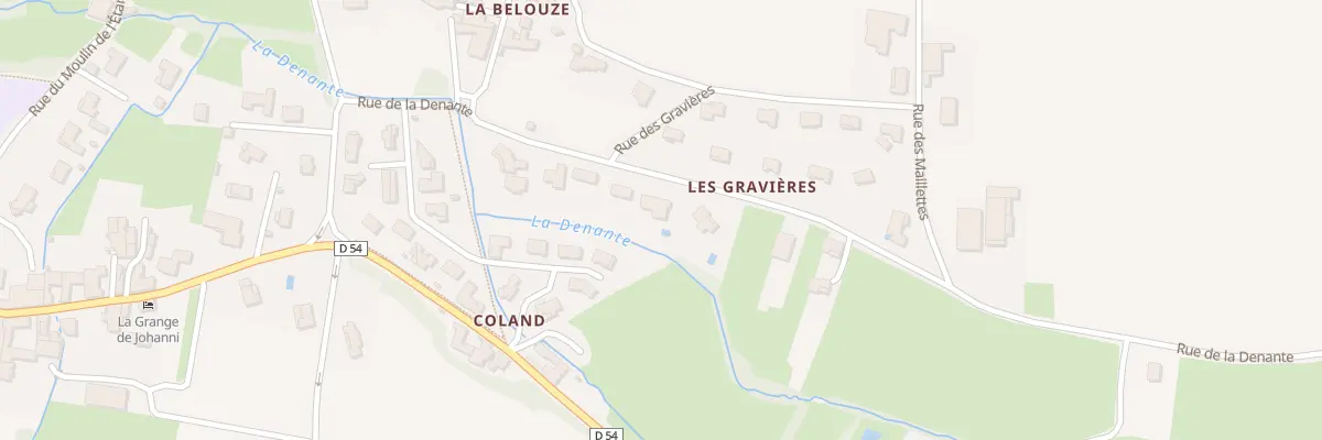 Plan du 250 Rue de la Denante à Davayé
