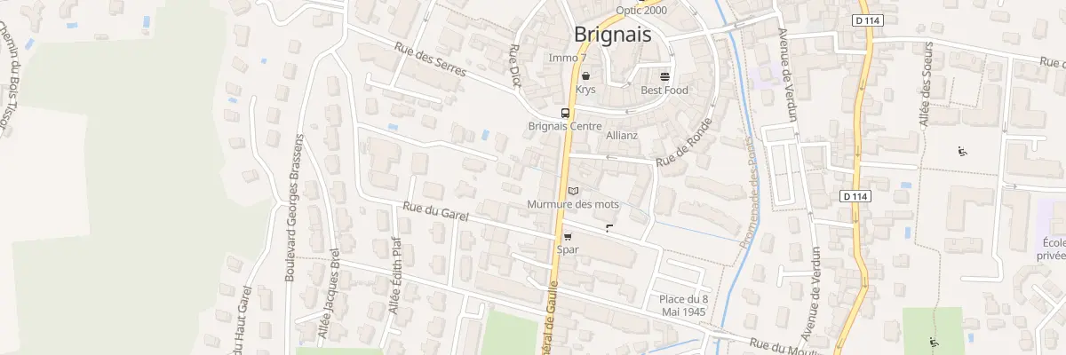 Plan du 142 Rue Général de Gaulle à Brignais