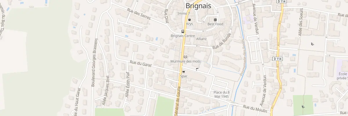Plan du 148 Rue Général de Gaulle à Brignais