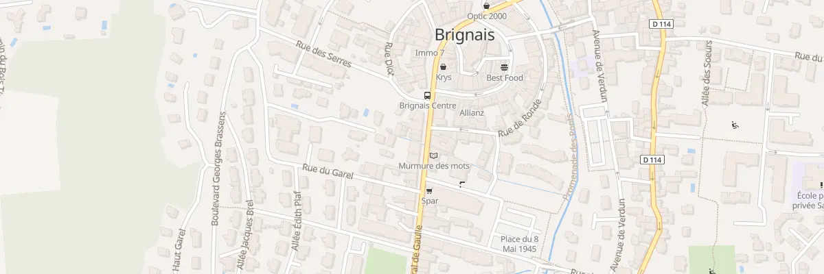 Plan du 140 Rue Général de Gaulle à Brignais