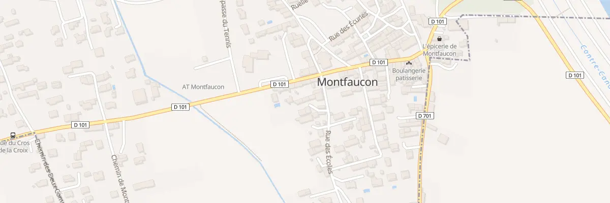 Plan du 8 Rue des Ecoles à Montfaucon
