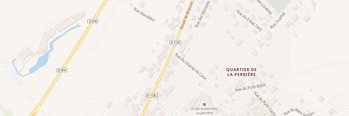 Plan du 30 Rte de Beaune à Corpeau