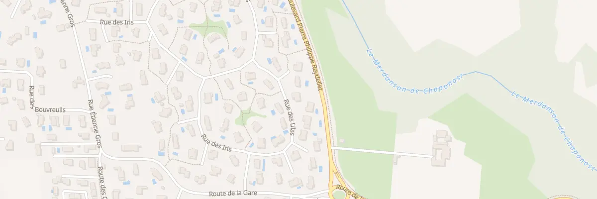Plan du 33 Rue des Lilas à Chaponost