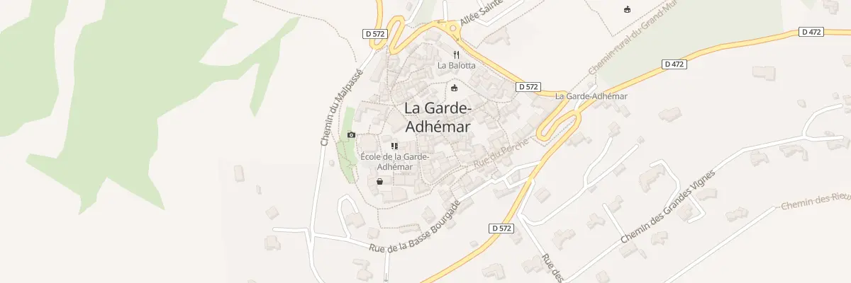 Plan du 5282 Rue Marquis de la Baume à La Garde-Adhémar