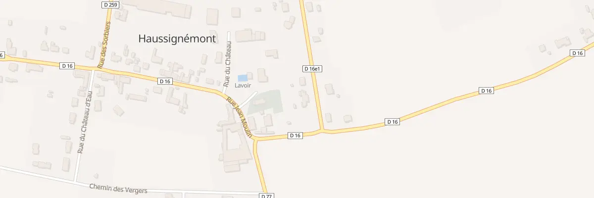 Plan du 3 Av de la Gare à Haussignémont
