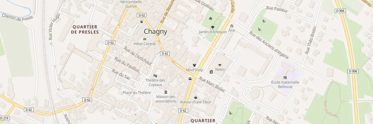 Plan du 21 Rue du Bourg à Chagny