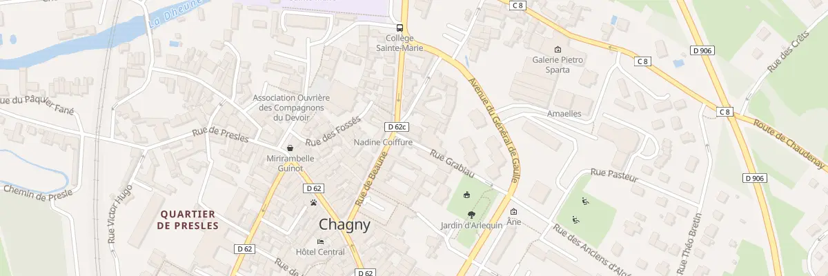 Plan du 1 Rue Grabiau à Chagny