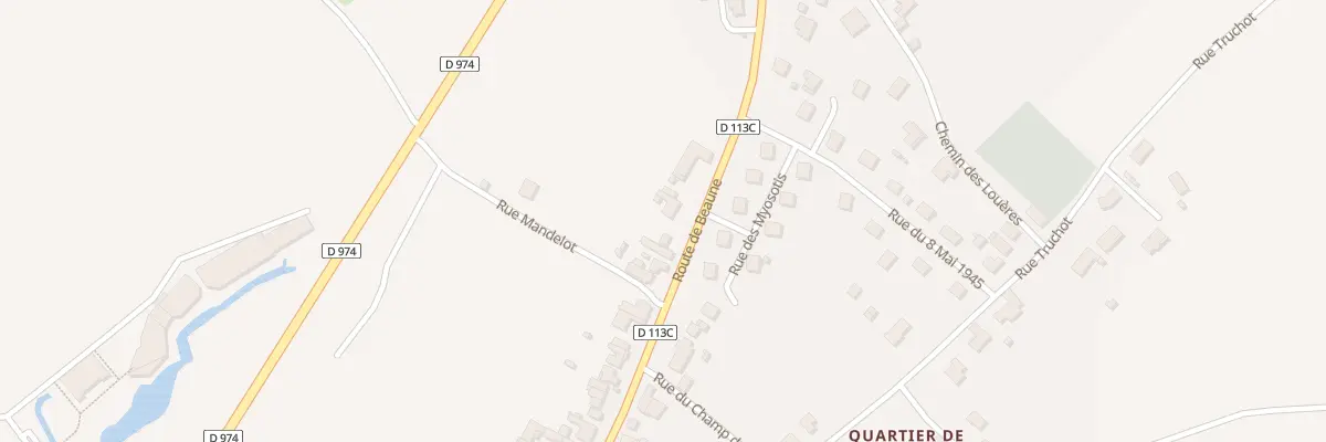 Plan du 45 Rte de Beaune à Corpeau