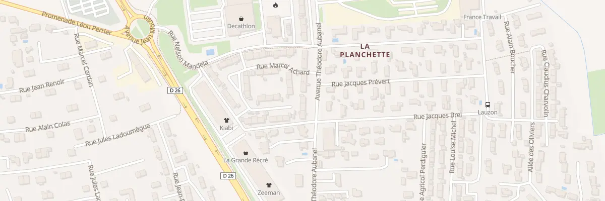 Plan du 814 Av Theodore Aubanel à Bollène