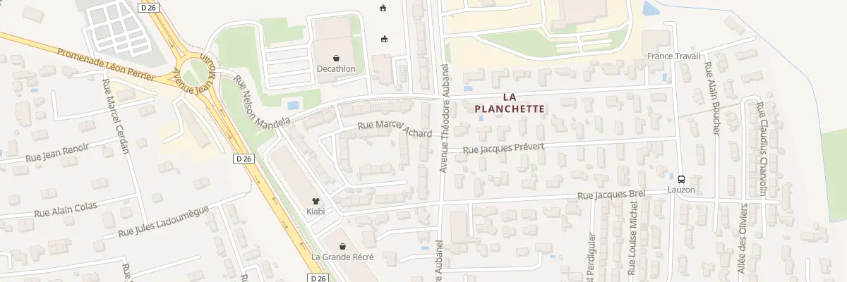 Plan du 774 Av Theodore Aubanel à Bollène