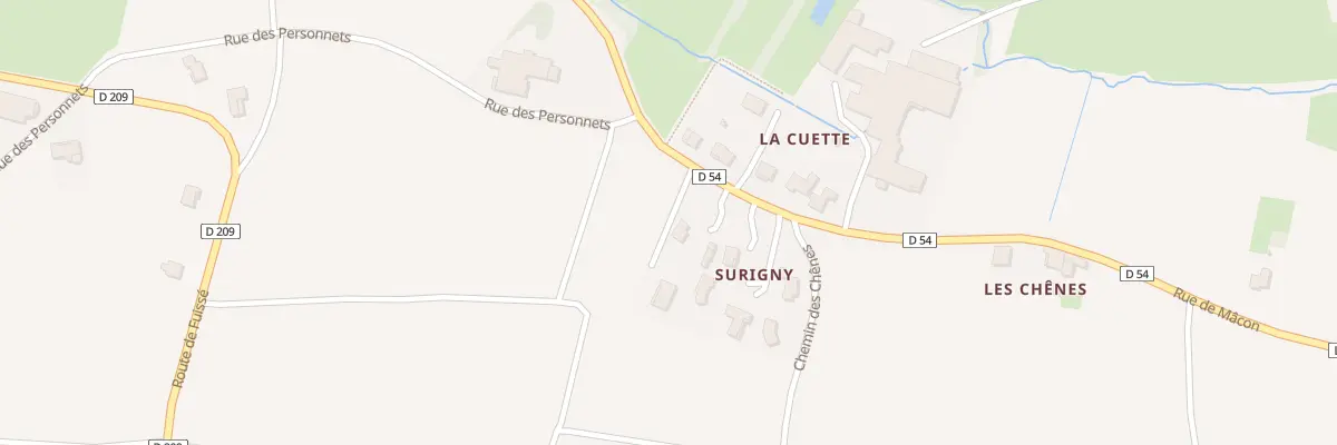 Plan du 56 Rte de Mâcon à Davayé