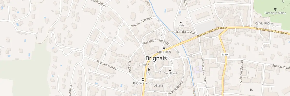 Plan du 4 Rue Auguste Simondon à Brignais