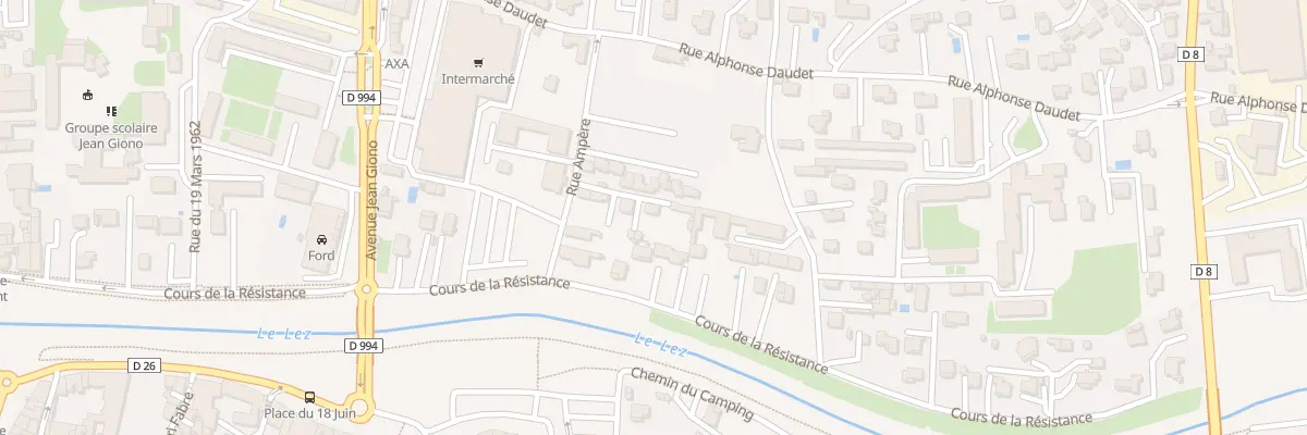 Plan du 9052 Rue Andre Ampere à Bollène