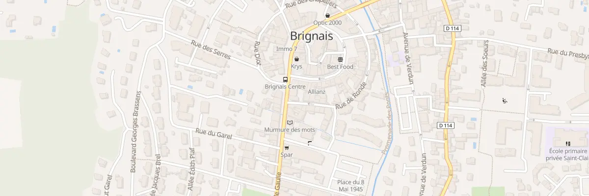Plan du 125 Rue Général de Gaulle à Brignais