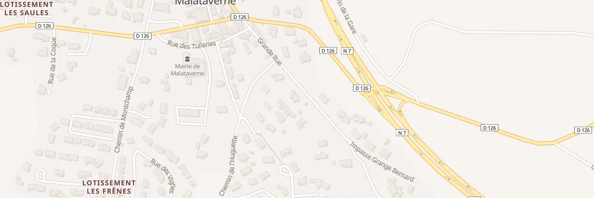 Plan du 5404 Colombier à Malataverne