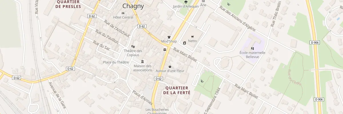 Plan du 1 Rue de la Ferté à Chagny