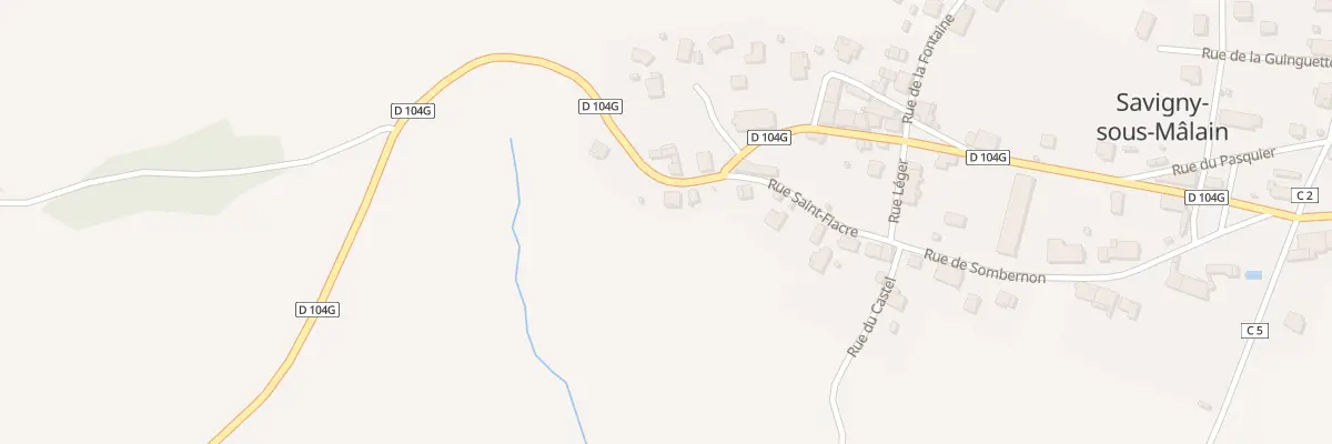 Plan du 25 Rue du Verger Jacob à Savigny-sous-Mâlain