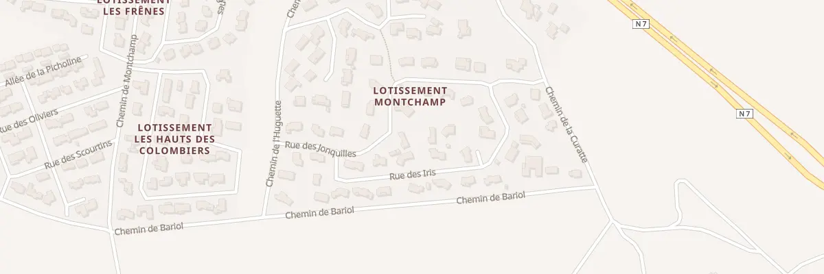 Plan du 23 Lot Montchamp à Malataverne