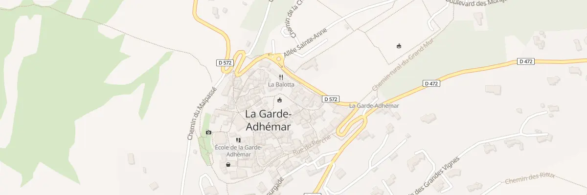 Plan de Pl Georges Perriod à La Garde-Adhémar