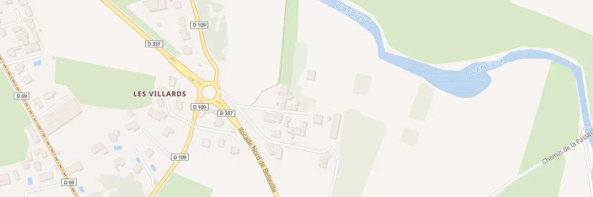 Plan du 73 Imp des Maraîchers à Taponas