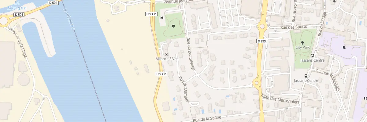 Plan du 2 Rue du Damiron à Jassans-Riottier