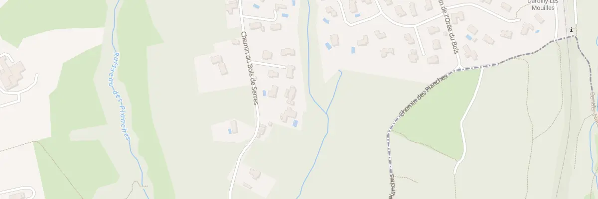 Plan du 43 Che du Bois de Serres à Dardilly