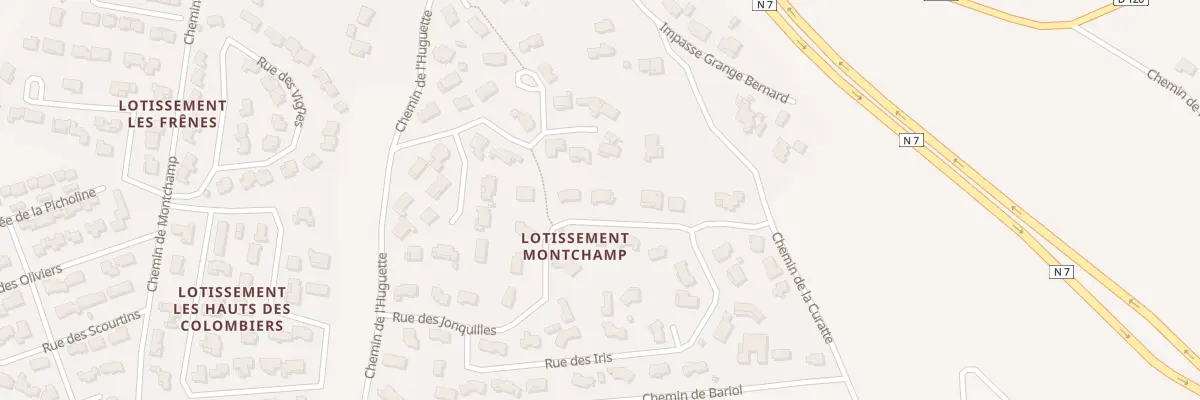 Plan du 255 Rue des Jonquilles à Malataverne