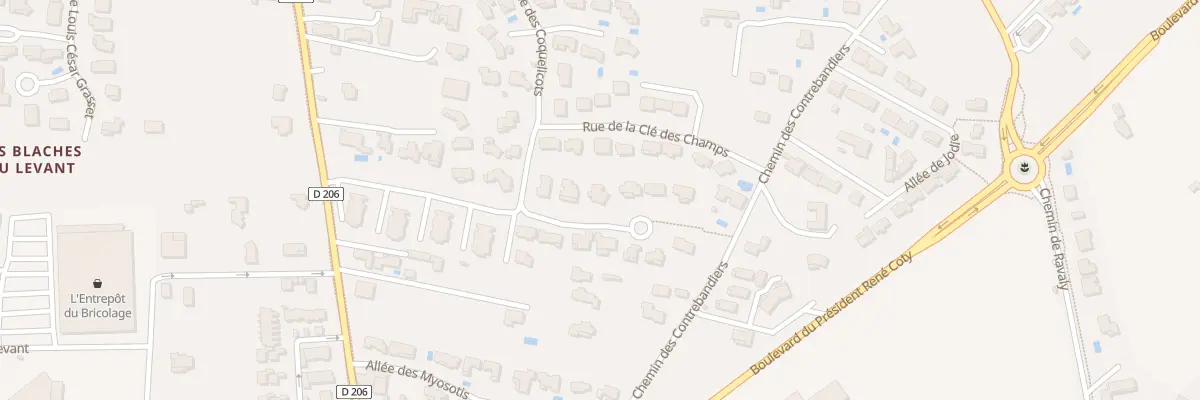Plan du 3 All de la Cle des Champs à Montélimar