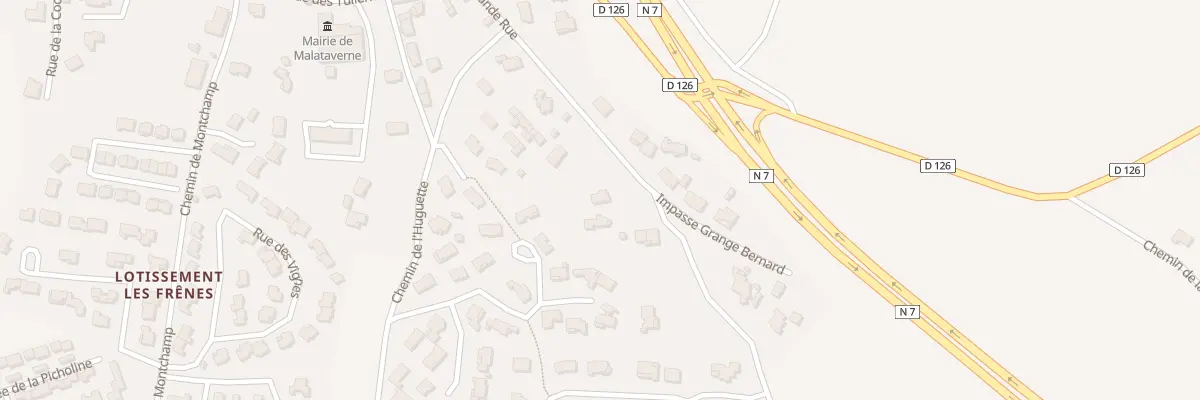 Plan du 5328 Colombier à Malataverne