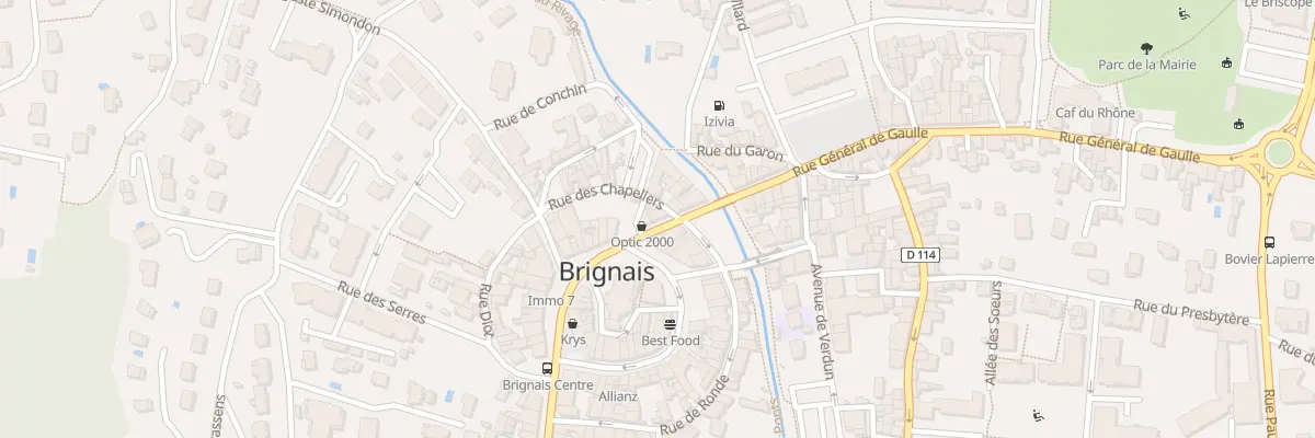 Plan du 72 Rue Général de Gaulle à Brignais