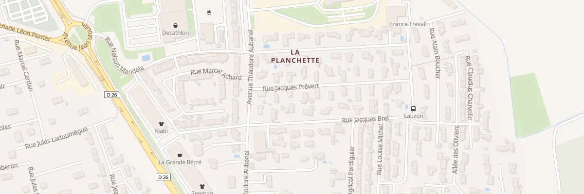 Plan du 58 Rue Jacques Prevert à Bollène