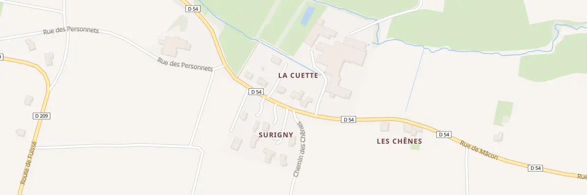 Plan du 125 Rte de Mâcon à Davayé