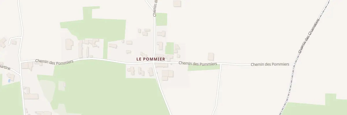 Plan du 415 Che des Pommiers à Prissé