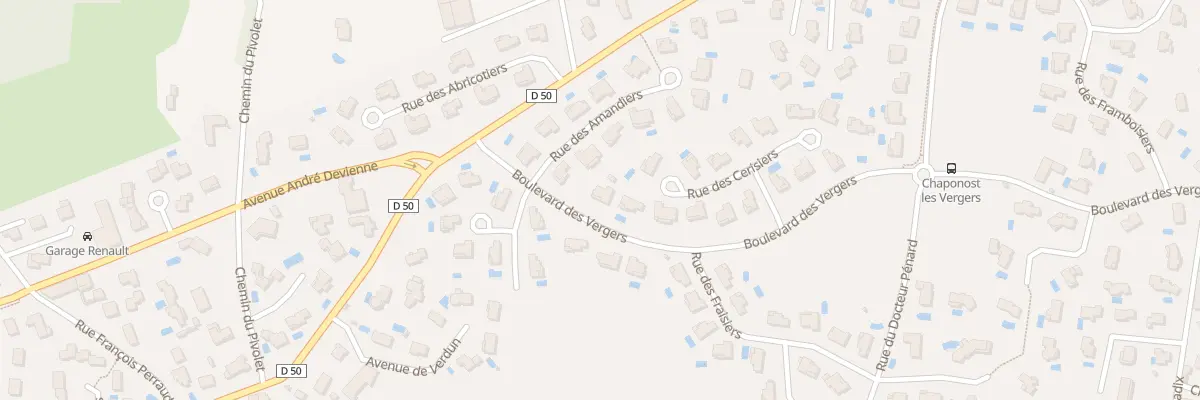 Plan du 11 Rue des Cerisiers à Chaponost