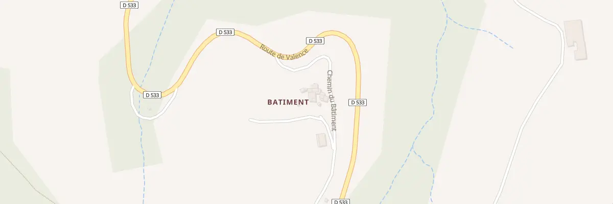 Plan du 515 Che du Batiment à Champis