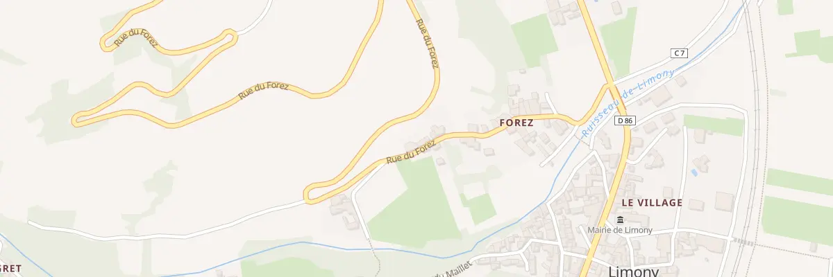 Plan du 190 Rue du Forez à Limony