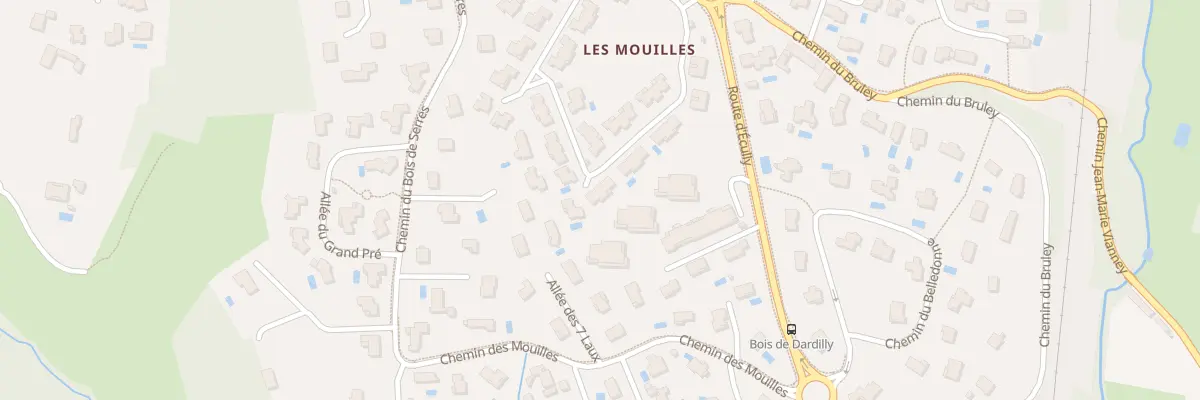 Plan du 32 All du Pré du Cogny à Dardilly