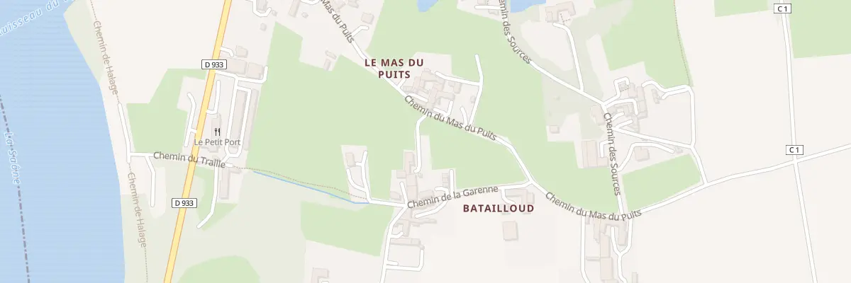 Plan du 5225 Au Mas du Puits à Fareins