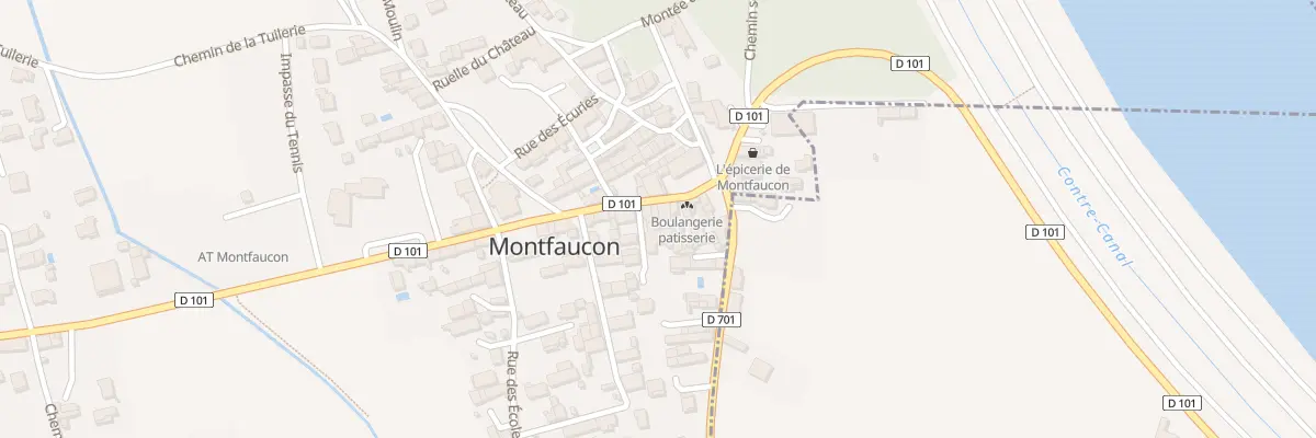 Plan du 11 Rue de la République à Montfaucon