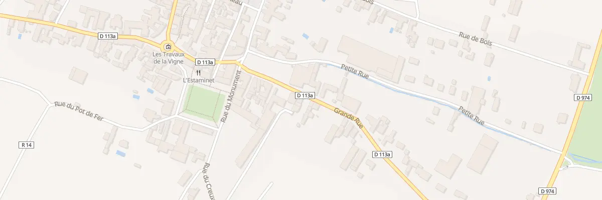 Plan du 15 Gr Grande Rue à Puligny-Montrachet