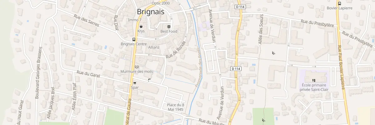 Plan du 4 Rue Jean Rousselin à Brignais