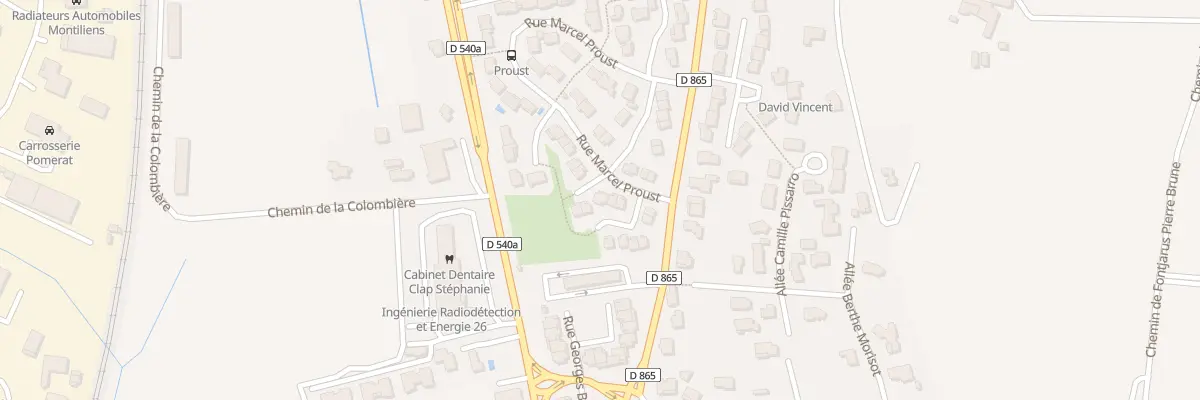 Plan du 17 Rue Marcel Proust à Montélimar
