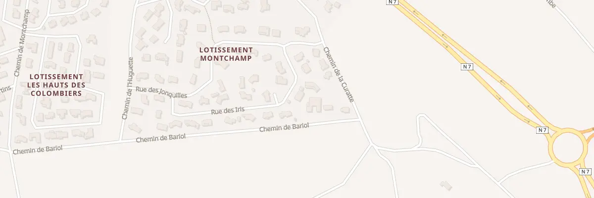 Plan du 270 Rue des Iris à Malataverne