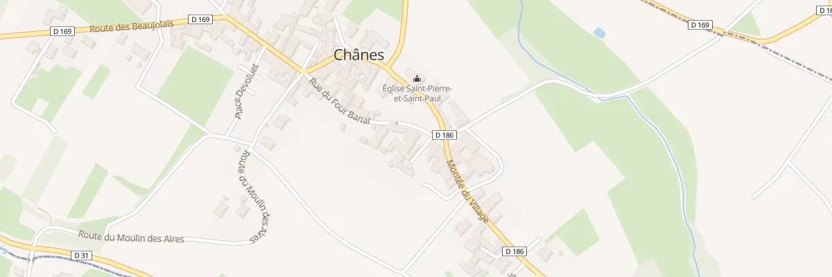 Plan du 7 Rue du Four Banal à Chânes