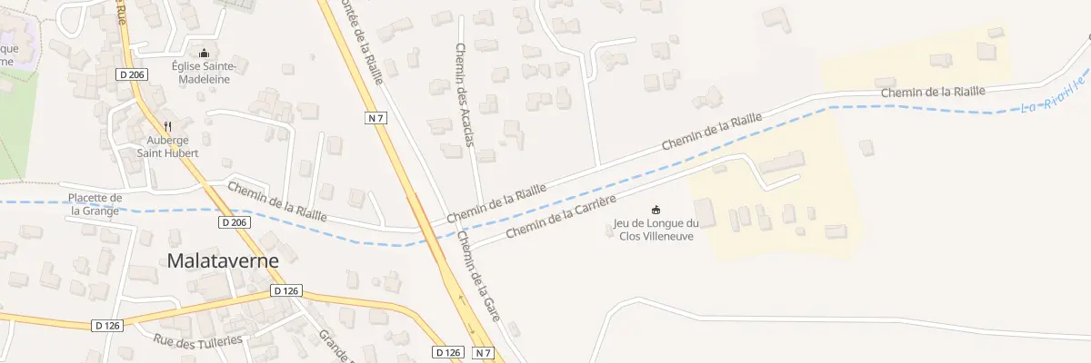 Plan du 305 Che de la Riaille à Malataverne