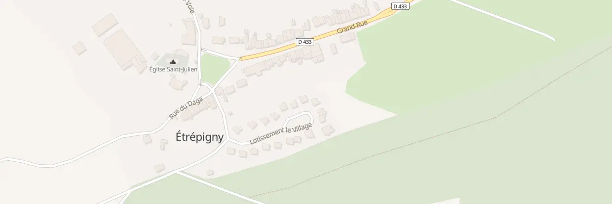 Plan du 13 Lot le Village à Étrépigny