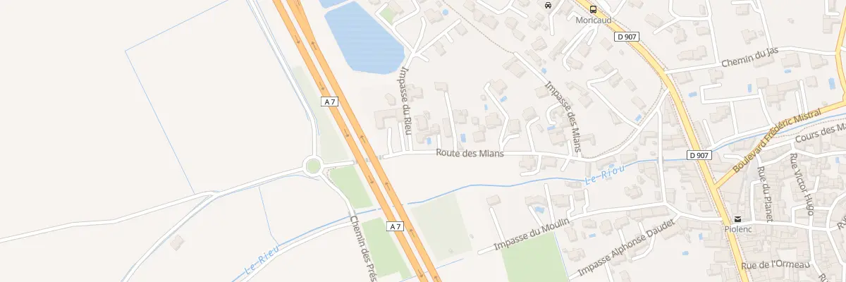 Plan du 348 Rte des Mians à Piolenc